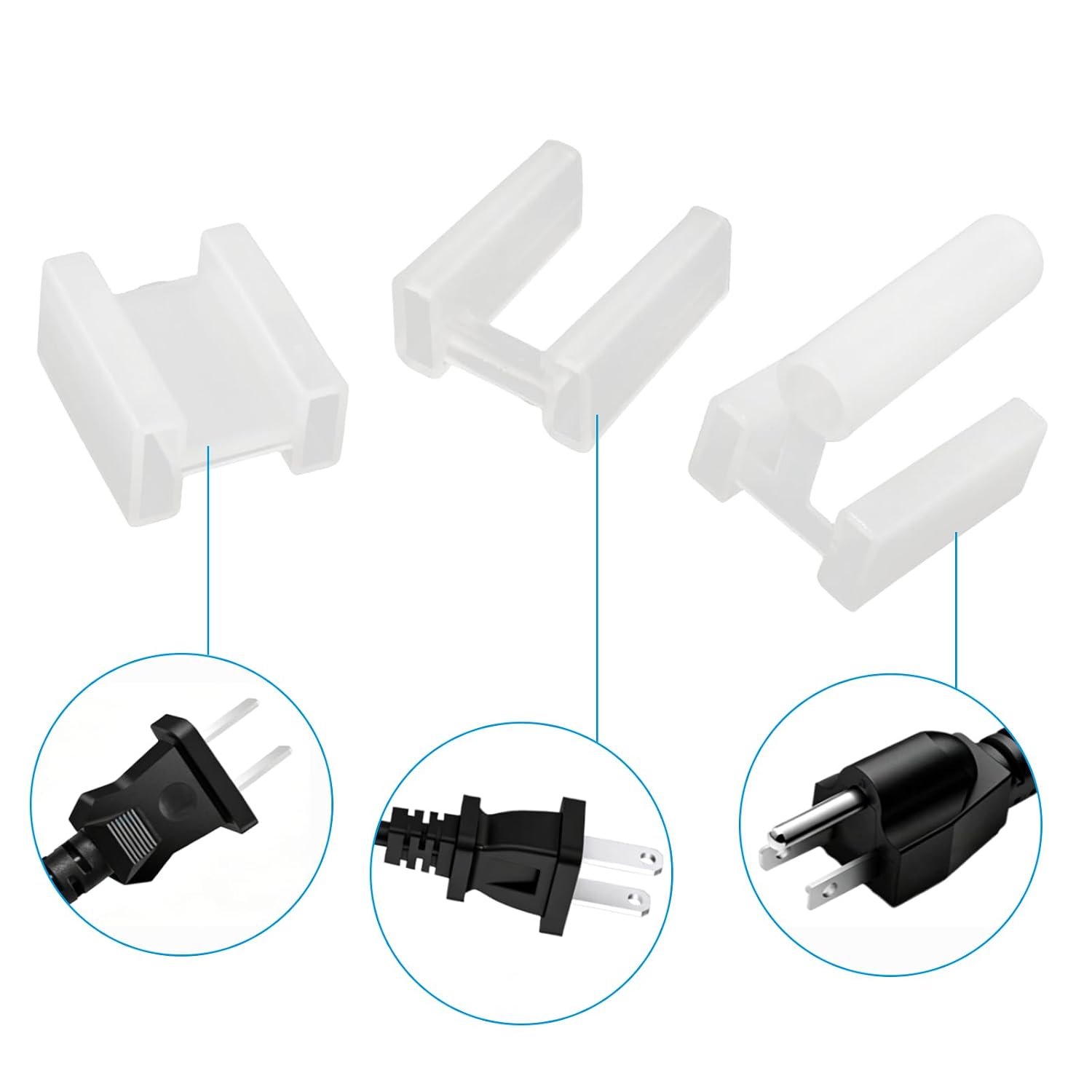 Outlet Plug Covers, Clear, 60 Pcs image 5