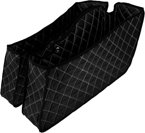 Amazon Yhmtivtu オートバイ バイク ハード サドルバッグ ライナー 拡張 バッグインサート ハーレー ツーリング ストリートグライド ロード エレクトラグライド Flhx 14 22用白い糸 サイドバッグ サドルバッグ 車 バイク