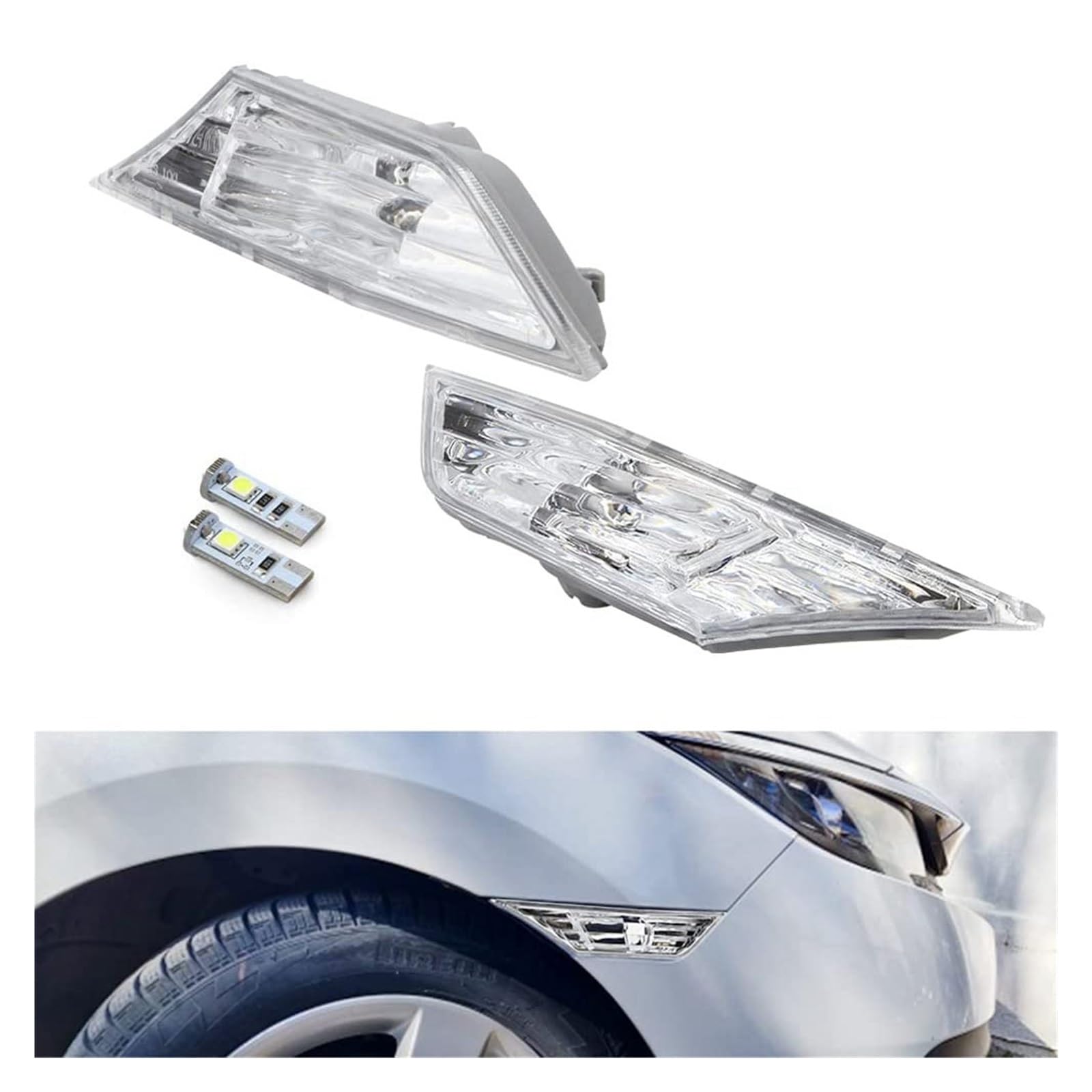 Wskaźnik lusterka Lampka Kierunkowskazu LED Samochodu Z Żarówkami T10 Dla Civic 2016 2017 2018 2019