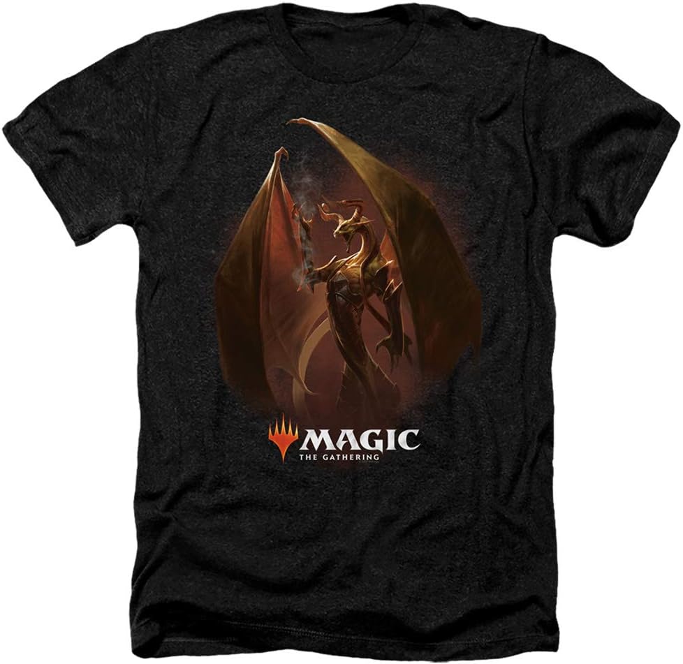 Magic The Gathering Nicol Bolas Unisex Adult Heather T Shirt for Men and Women