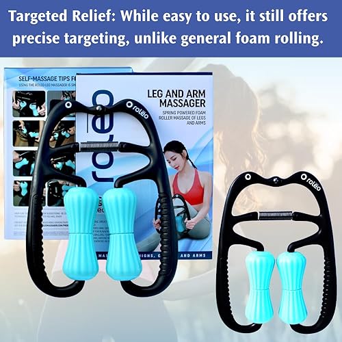 Miniatura 8 de Roleo Masajeador de piernas - Rodillo muscular, masajeador de pantorrilla, masajeador de muslos, dolor muscular, punto gatillo, rodillo de banda IT,