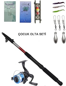 180 Cm Kamış Makina Olta Seti, Tam Takım, Çocuk Olta Seti Hobi Kıyı Set
