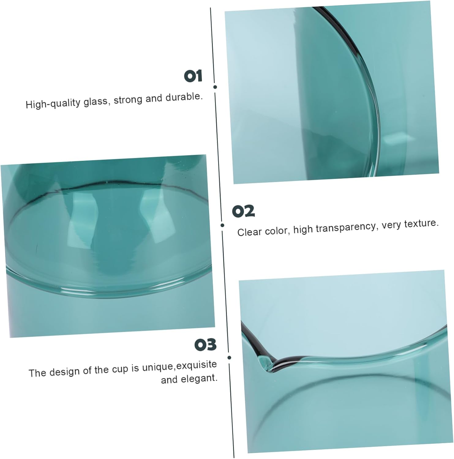 KICHOUSE Glass Cup Kettle Set, Glass Drinkware with Bottle