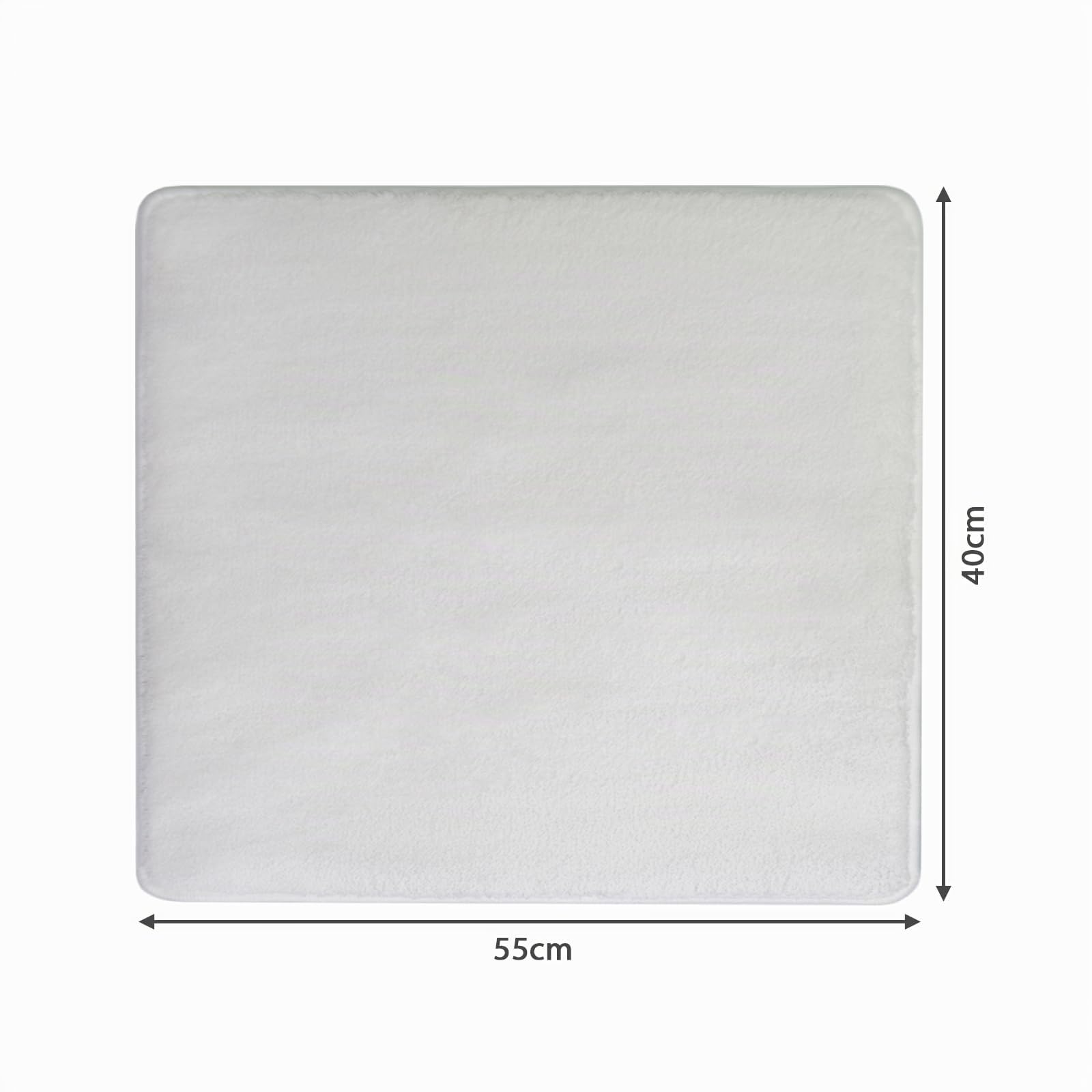 Mi-Heat 230V Heizteppich Badezimmer Weiß 55x40cm = 30 Watt