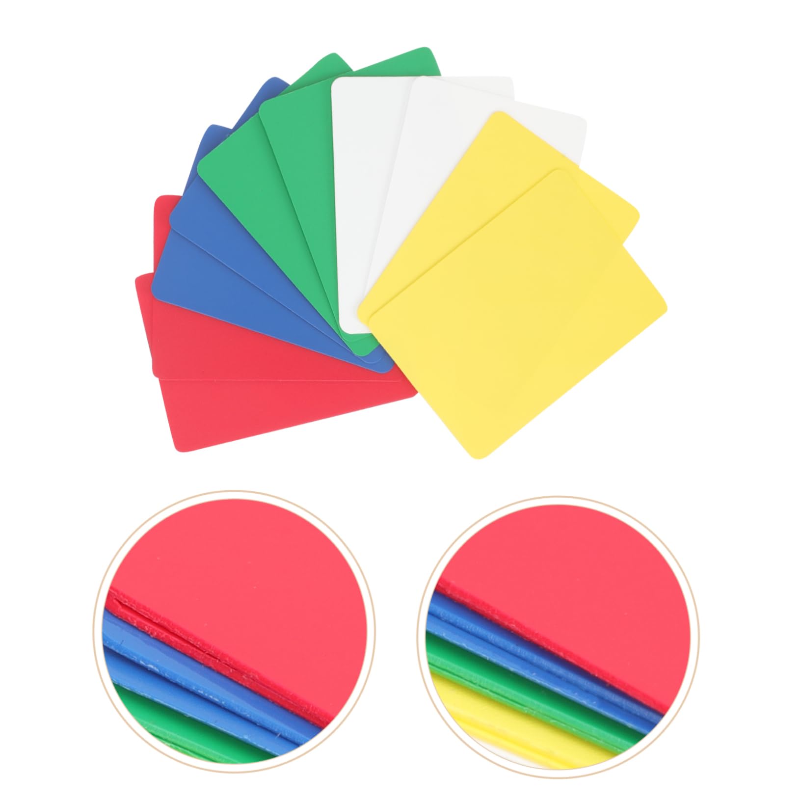 Abaodam 50 Pcs portátil póquer Poker Set Playing Cards Tarjetas Tarjetas puntuación plástico póquer presionando Escritorio
