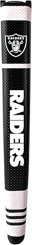 Team Golf NFL Las Vegas Raiders - Agarre para putter de golf con marcador de bola superior de gel extraíble, agarre ancho duradero y fácil de