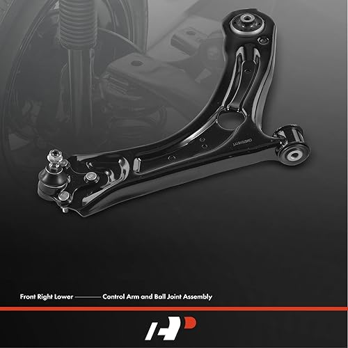 Miniatura 2 de A-Premium Brazo de control inferior delantero derecho, con rótula y buje, compatible con Volkswagen Passat 2012-2021, Beetle 2012-2019