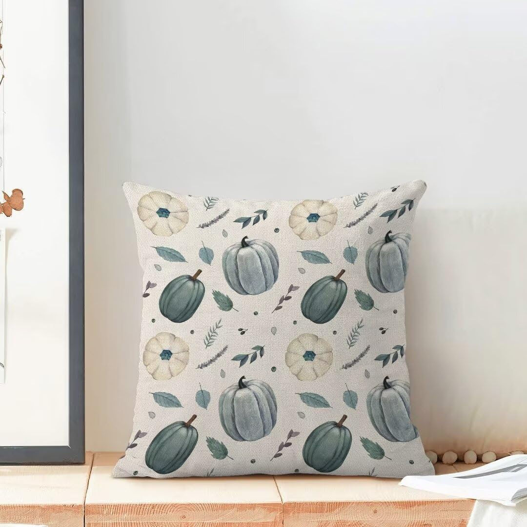 Juego De 2 Fundas De Almohada De Otoño BETGINY - 18x18 Pulgadas, Diseño De Calabaza Y Hojas