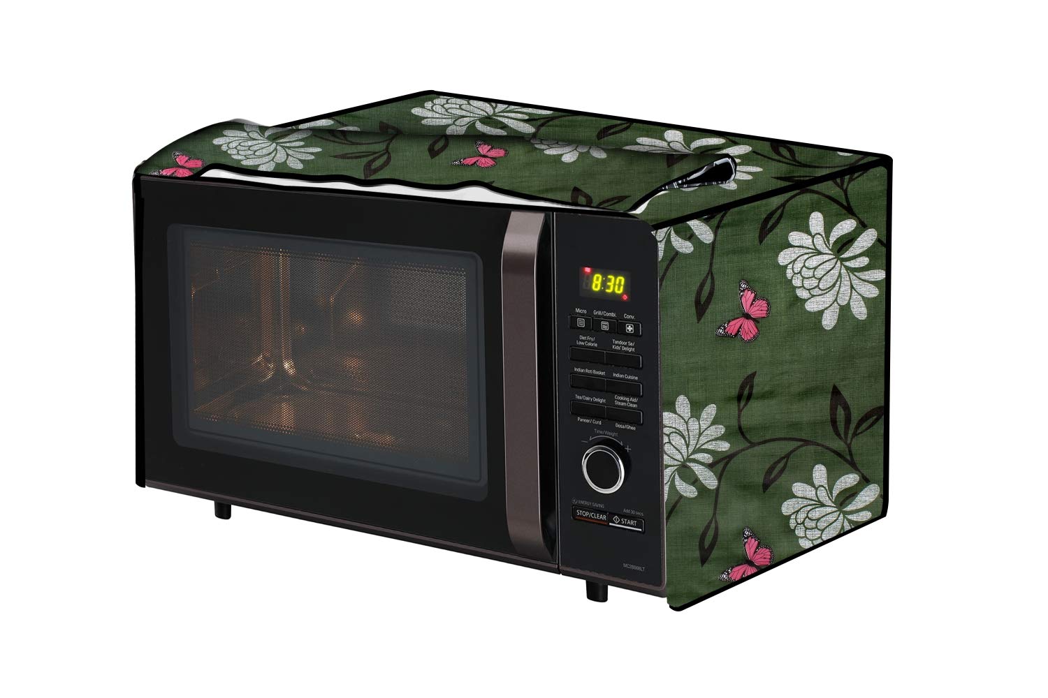 The Furnishing Tree microwave oven cover compatible for IFB 28 Liters Convection 28QOLCD1, Waterproof, Dustproof, Wipeable, Cover Size In CM: (49x40x29), Sand Pattern Grey — Amazon image 7