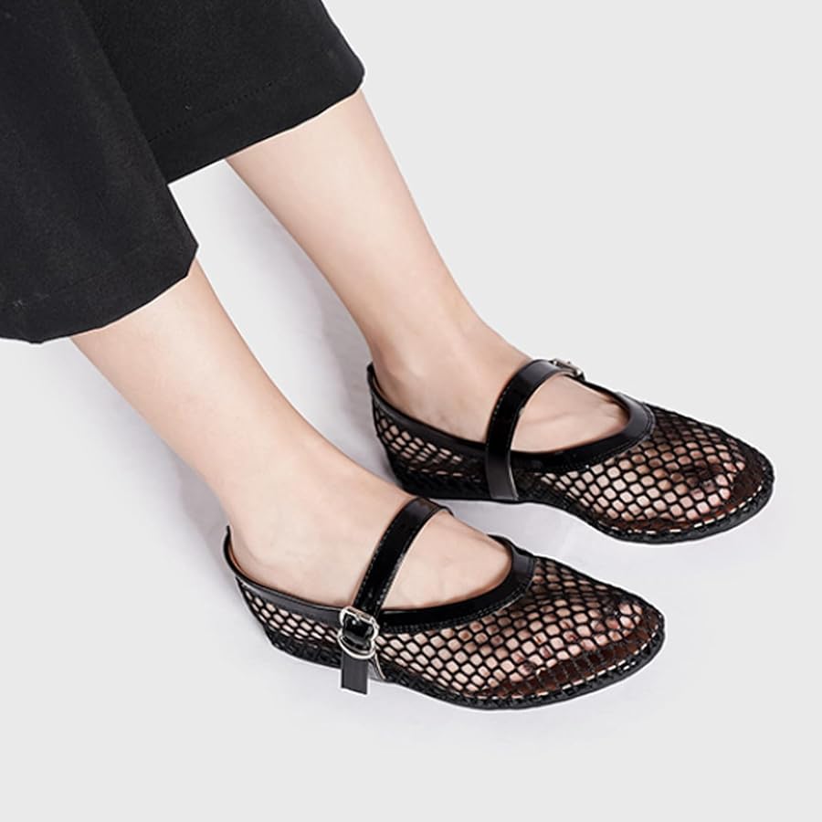 Amazon.com | Ballet Flats Shoes for Women Mary Jane Mesh Ballet