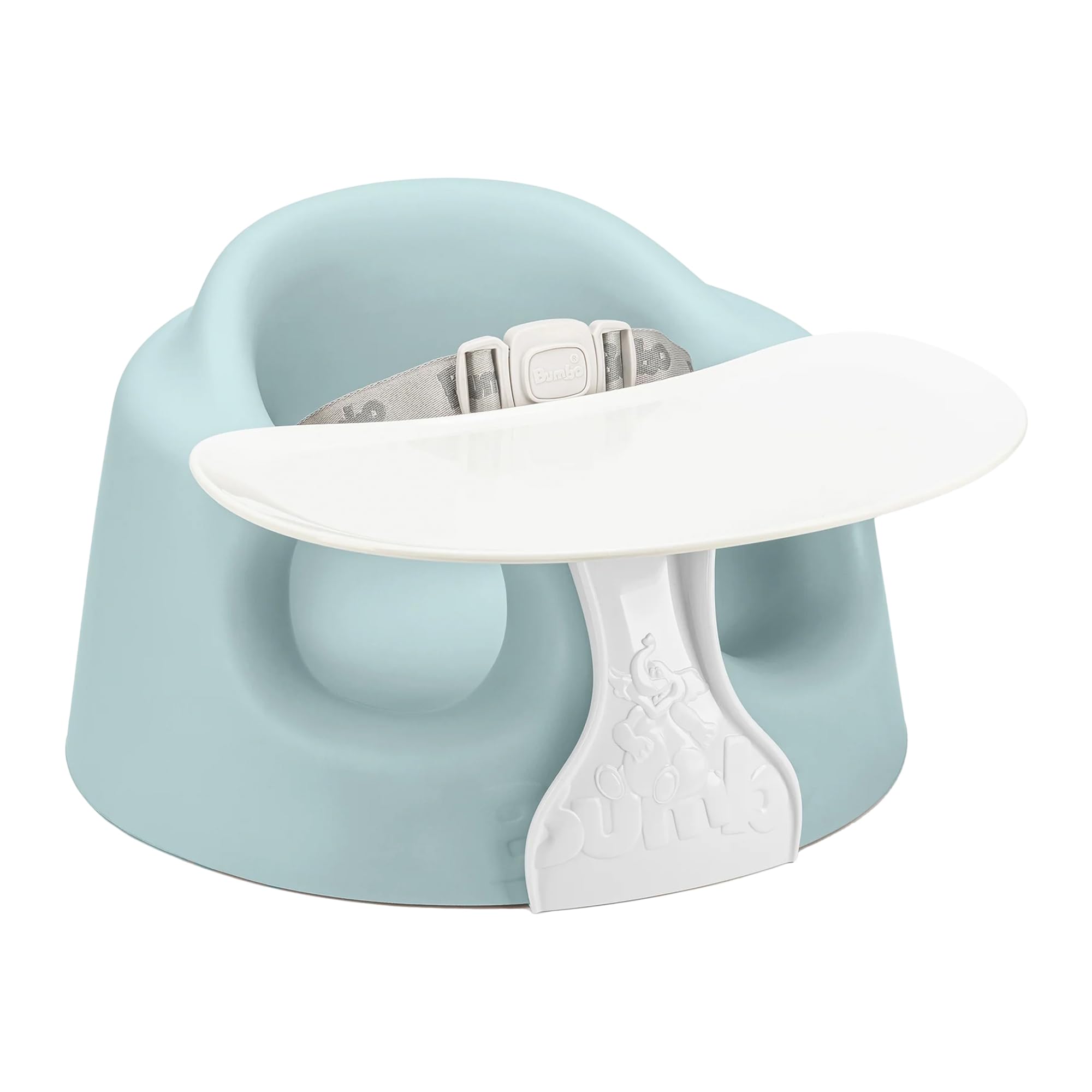 Bumbo Baby Infant Wide Floor Seat PLUS+ for 3 to 12 Months, Portable Feeding and Activity Play Chair with 3 Point Adjustable Harness, Soft Foam Support, and Extra Leg Room, Desert Mirage