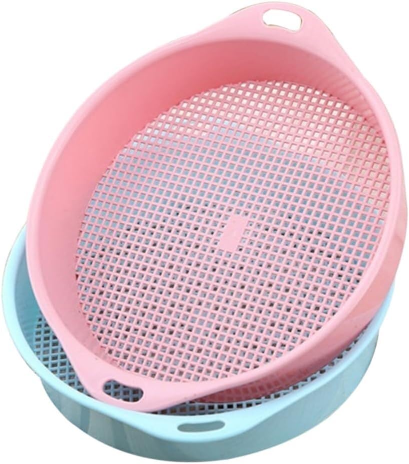 4pcs Soil Riddle Compost Sieve Shark Tooth Sifter Soil