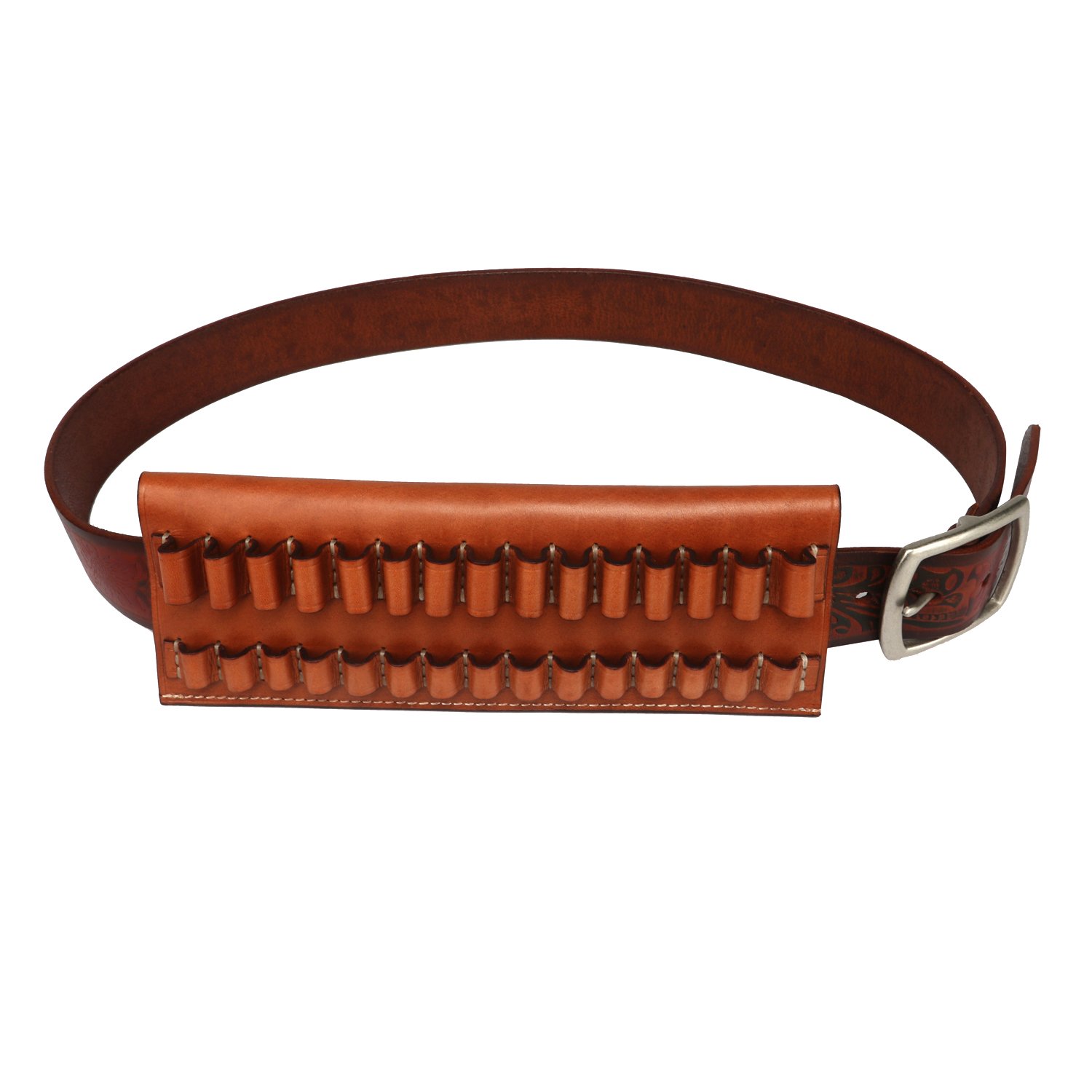 TOURBON Schwarzer Nylon-Gewehrpatronenhalter Mit Gürtelschlaufe, Munitionstasche, Passend Für 30-06, 308WIN Usw