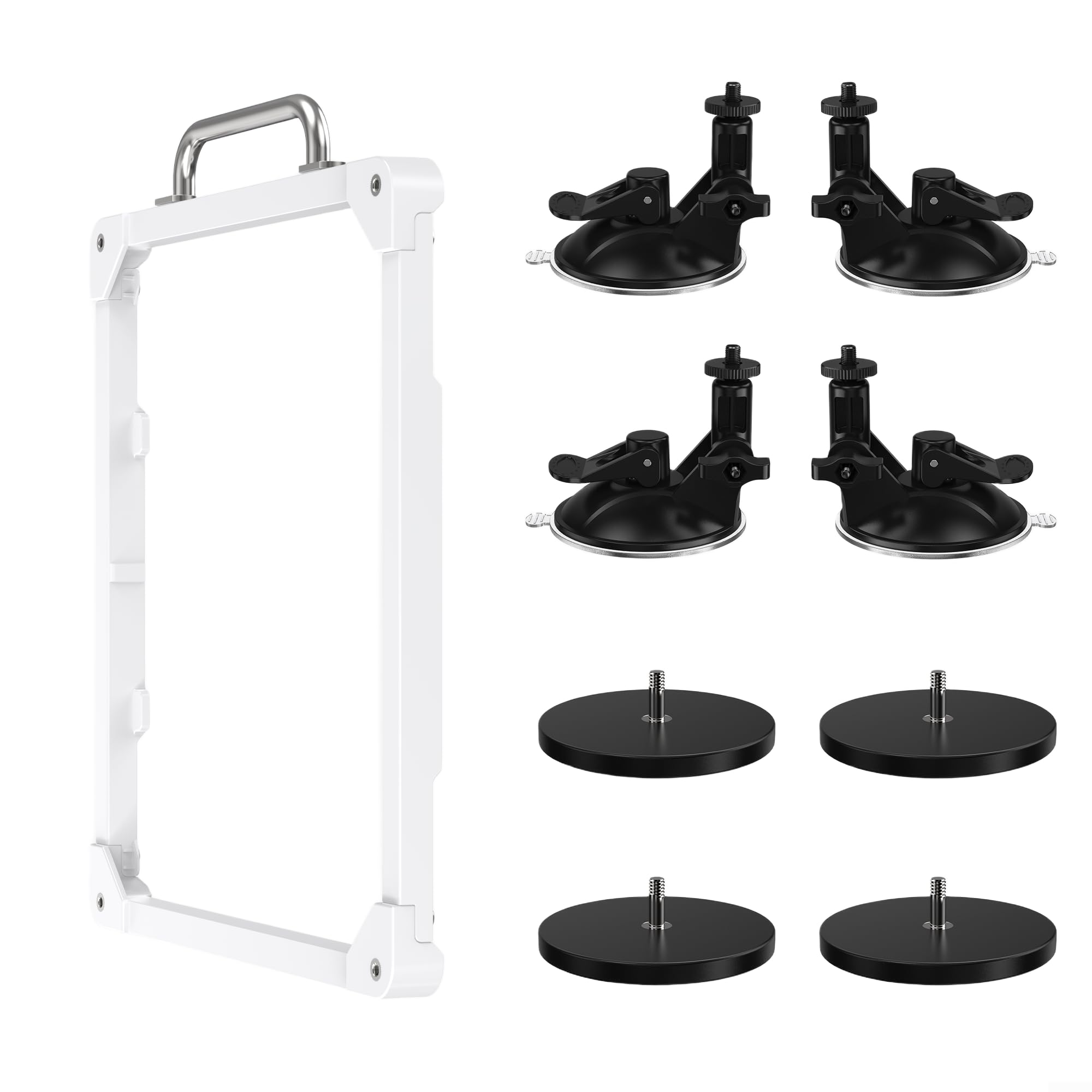 Kit di montaggio magnetico per Starlink, 2 in 1 ABS+PC, design di aspirazione con installazione senza attrezzi, per veicoli e uso marittimo