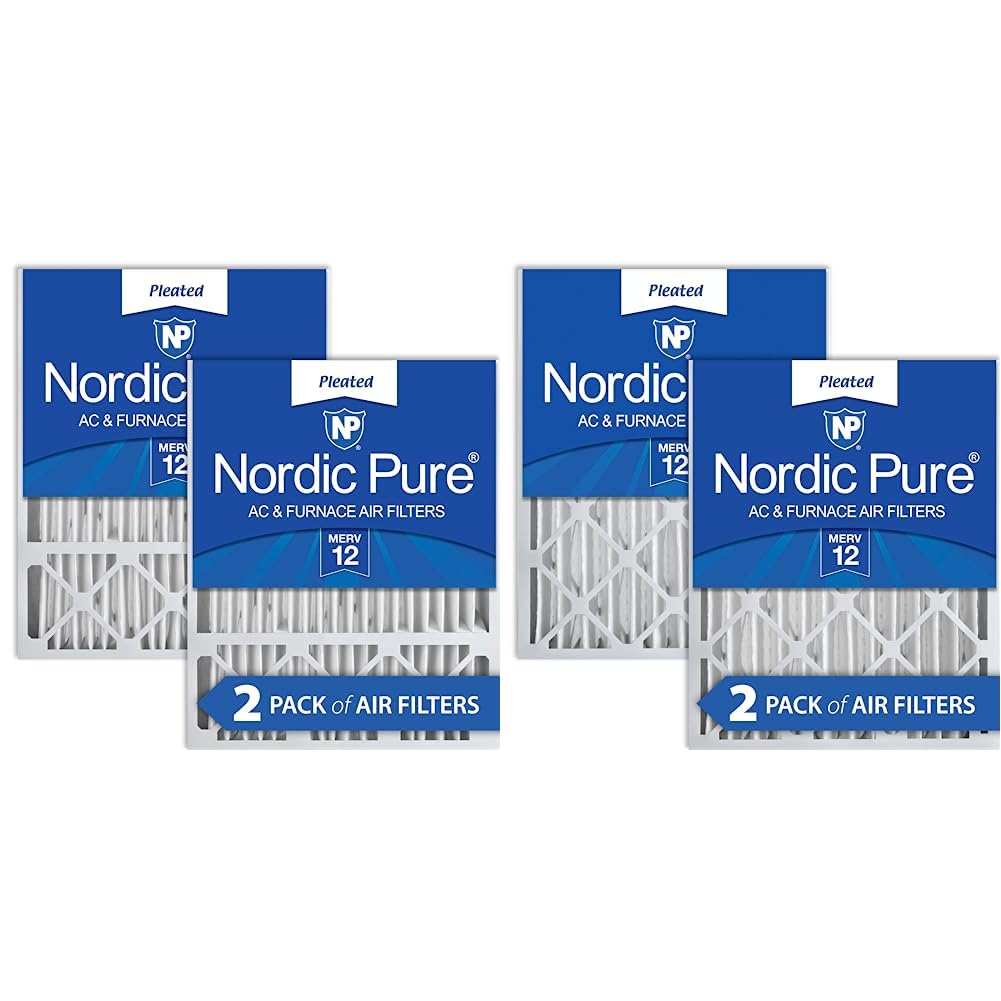 Nordic Pure 20x25x5 MERV 12 Pleated Honeywell Replacement AC Furnace