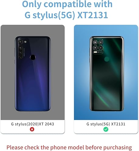 Miniatura 2 de Paquete de 2 lentes de repuesto para lente de cámara trasera trasera para Motorola Moto G Stylus 5G 2021 XT2131 con adhesivo preinstalado incluye