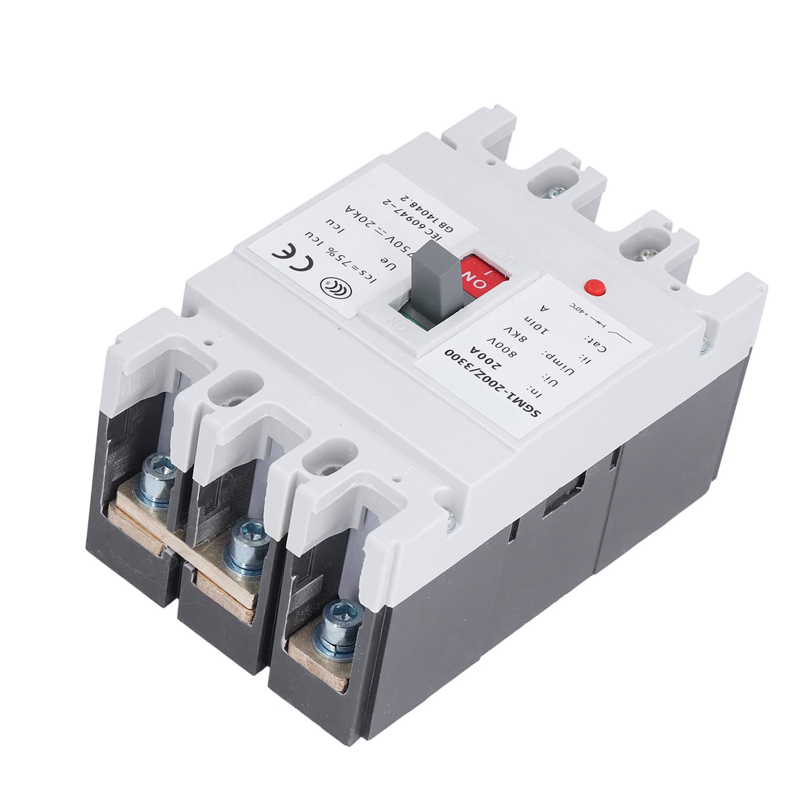 FTVOGUE Interruptor de Moldeado de CC de 750 V, 3 Polos 200 A para