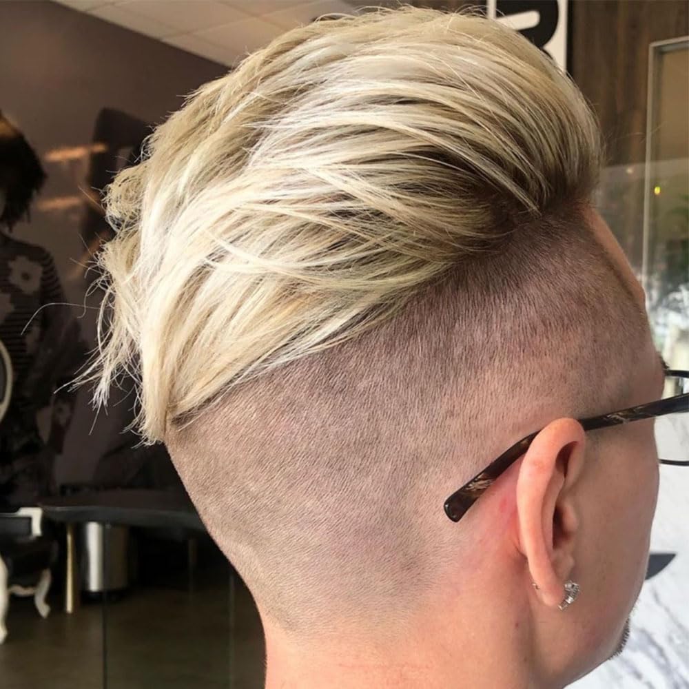 Hair Mens Toupee Brown Roots Ombre Blonde #613 8x10inch Human Hair Lace Front Toupee for Men Soft Thin Skin Mens Hair pieces Hair Replacement System Mono with PU around Base (T4/613, Short) Hair Mens Toupee Brown Roots Ombre Blonde #613 8x10inch Human Hair Lace Front Toupee for Men Soft Thin Skin Mens Hair pieces Hair Replacement System Mono with PU around Base (T4/613, Short)