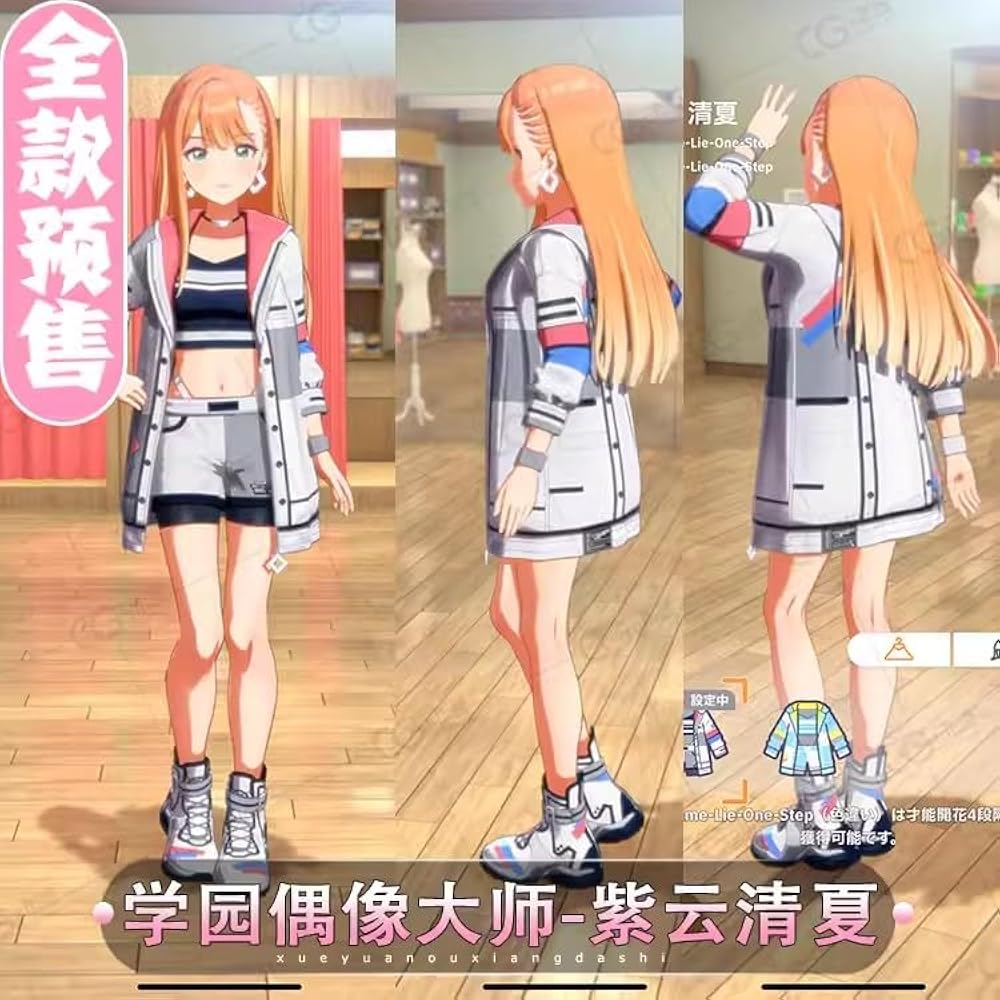 紫雲清夏風　コスプレ衣装 Amazon.co.jp: [fenglei] 紫雲清夏 コスプレ衣装+ウィッグ+ 靴