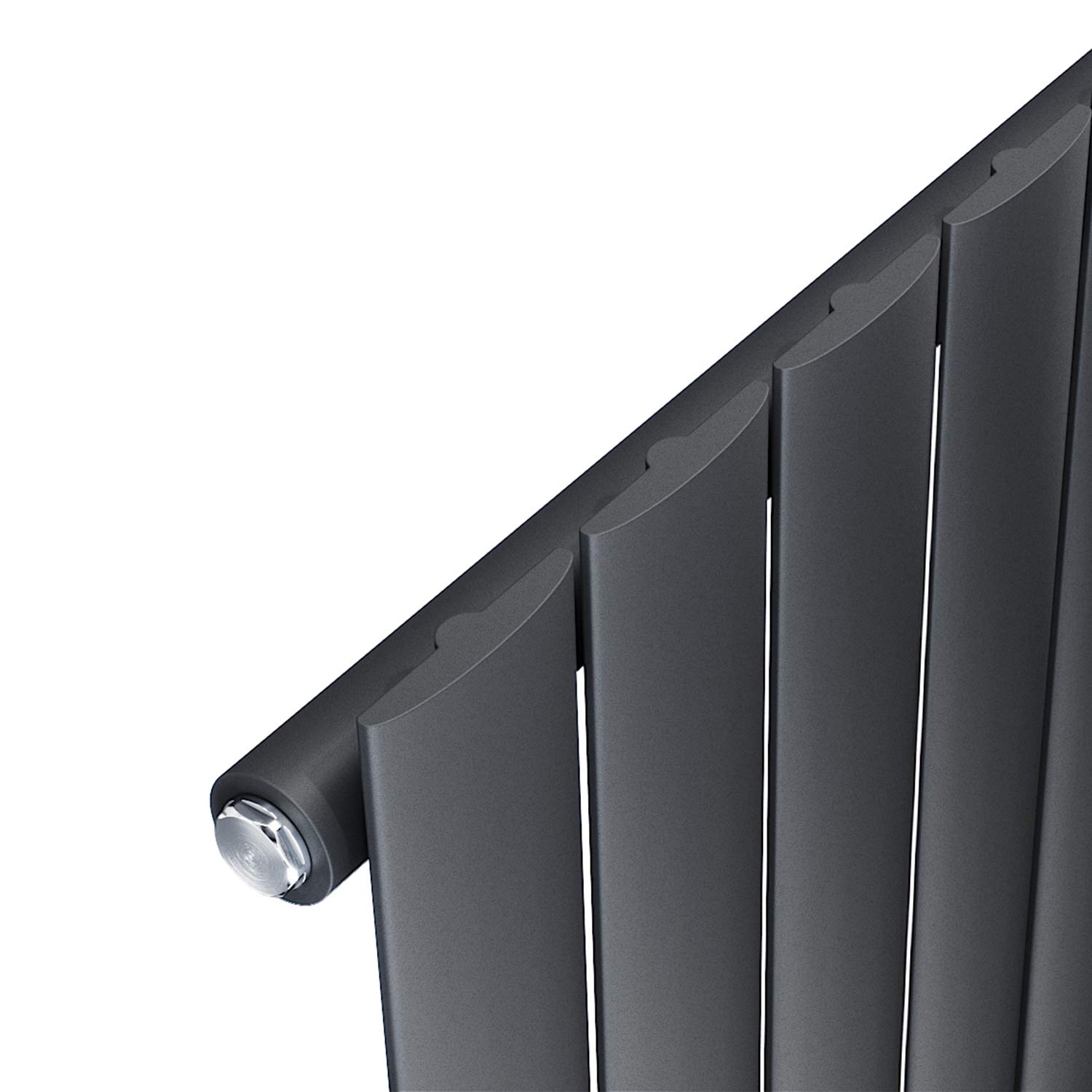 ELEGANT Grzejnik płaski pionowy antracyt 1600 x 308 mm Design grzejnik panelowy jednowarstwowy płaski grzejnik przyłącze środkowe ogrzewanie