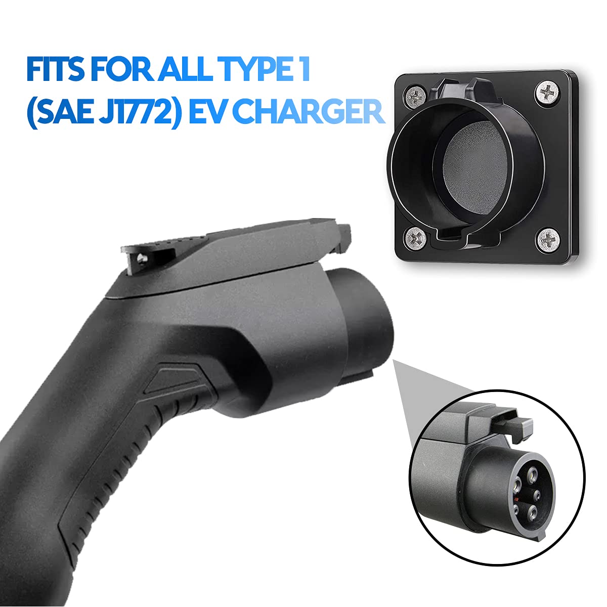 Support Mural Pour Câble De Chargeur EV Type 2 - Range Câble Véhicule Électrique - IEC 62196-2
