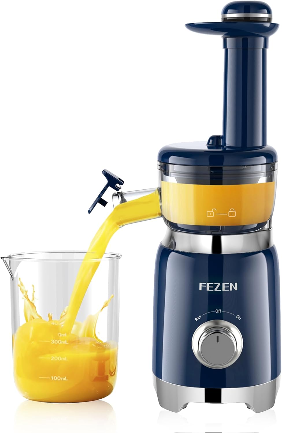 Cold Press Juicer, FEZEN Compact Masticating Juicer for