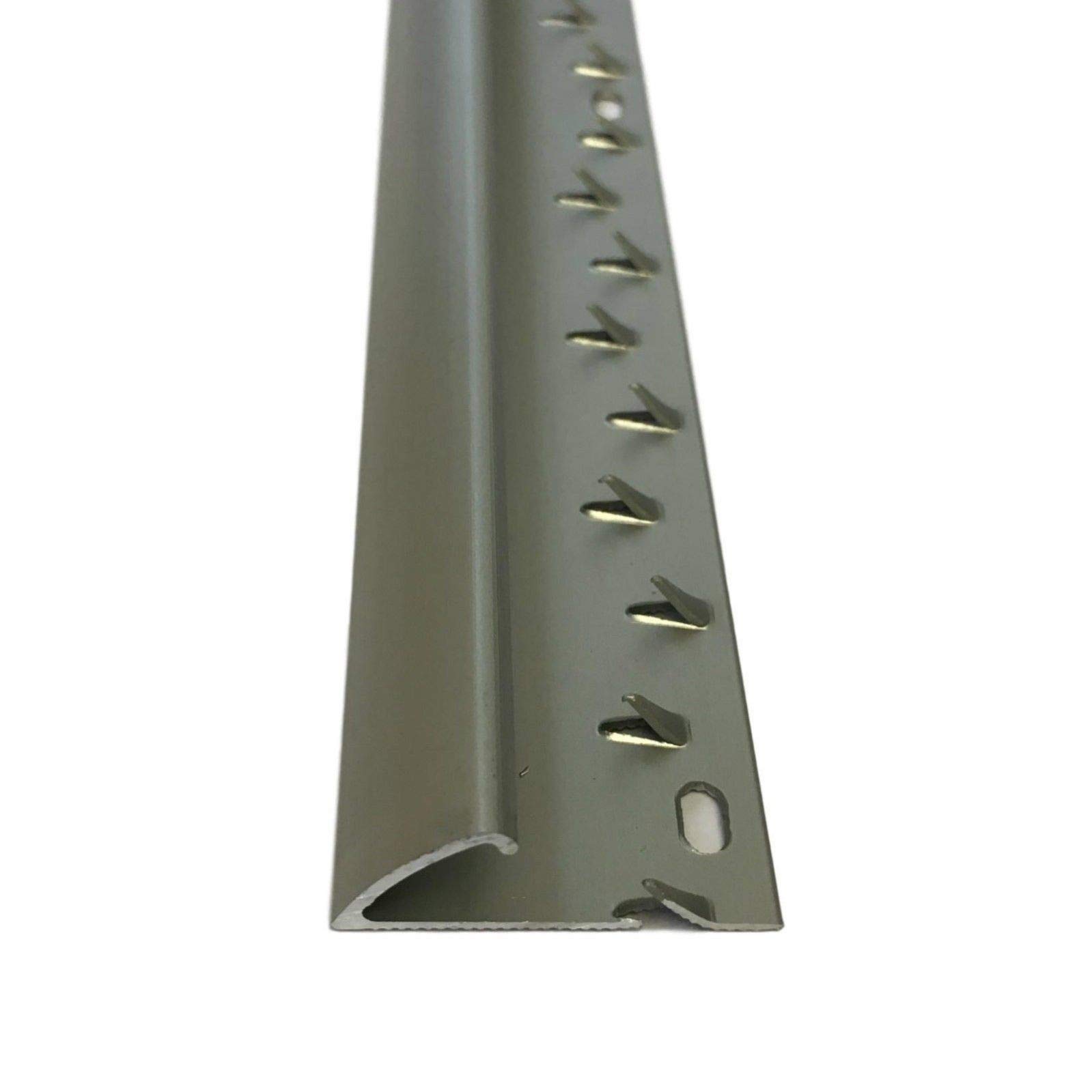 Flooring Direct Matt Chrome Single Edge Carpet Metal Door Bar Trim (900Mm, )