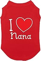 Vista 29 de I Love My Nana - Camisa con diseño de corazón para perro (azul rey, talla 3XL)
