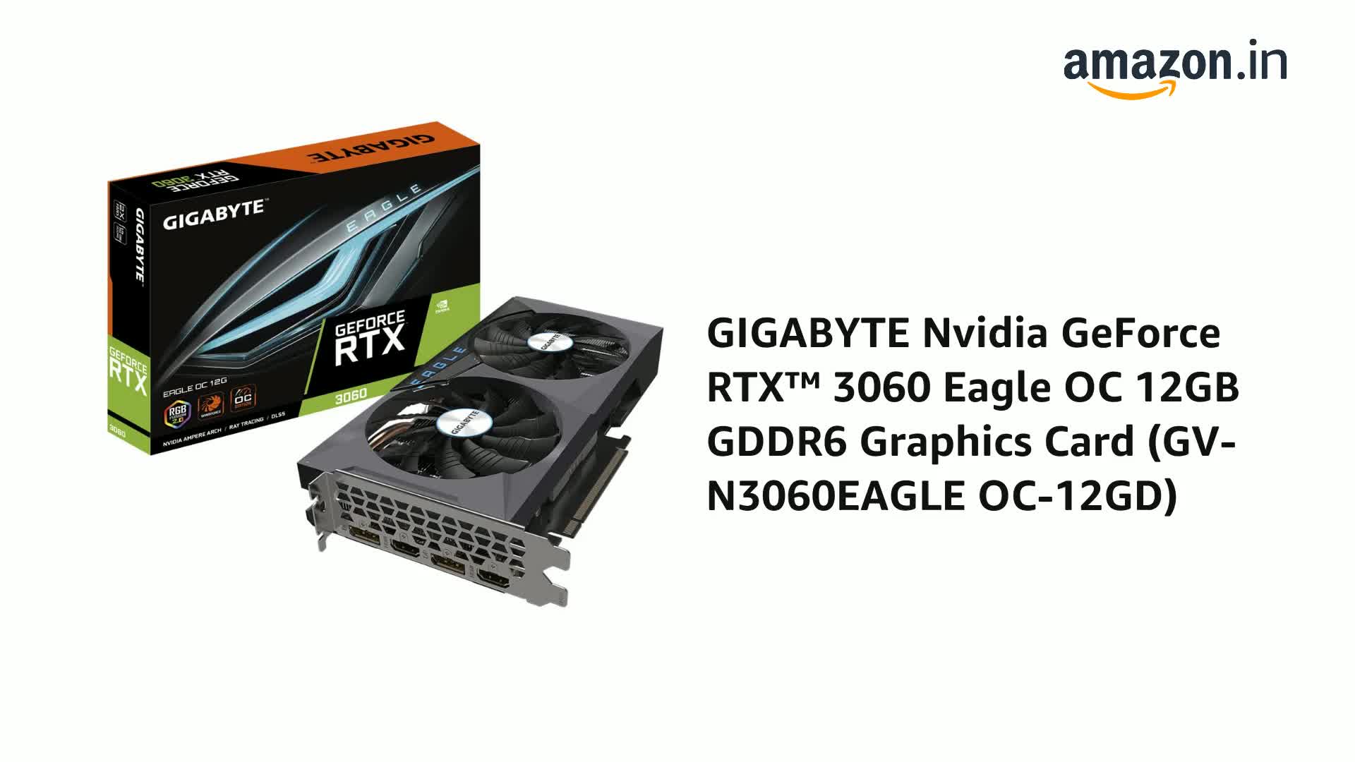 グラフィックボード・グラボ・ビデオカード GIGABYTE GeForce RTX 3060 12GB EAGLE OC Amazon.in: Buy GIGABYTE Nvidia Geforce RTX 3060 Eagle Oc 12Gb
