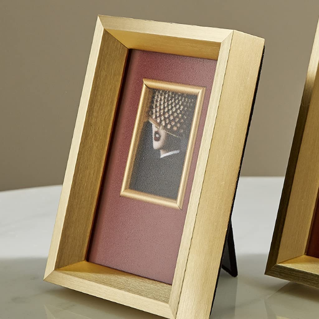 Portaretratos Para Foto Marco De Fotos De Madera Maciza Marco De Fotos Retro Decoración De Escritorio Álbum De Impresión De Fotos Mesa De Fotos Decorativa Decoración De Hogar Oficina(6 inch)