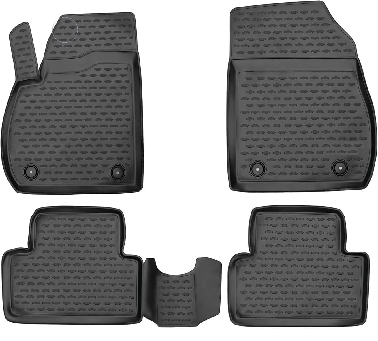 ELEMENT Set di Tappetini Auto in Gomma TPE 3D per OPEL MOKKA/MOKKA X | 2012-2019 | Tappetini Originali 100% Adatti, Tappeto per Auto, Antiscivolo, Resistente, Tappetini Pavimento