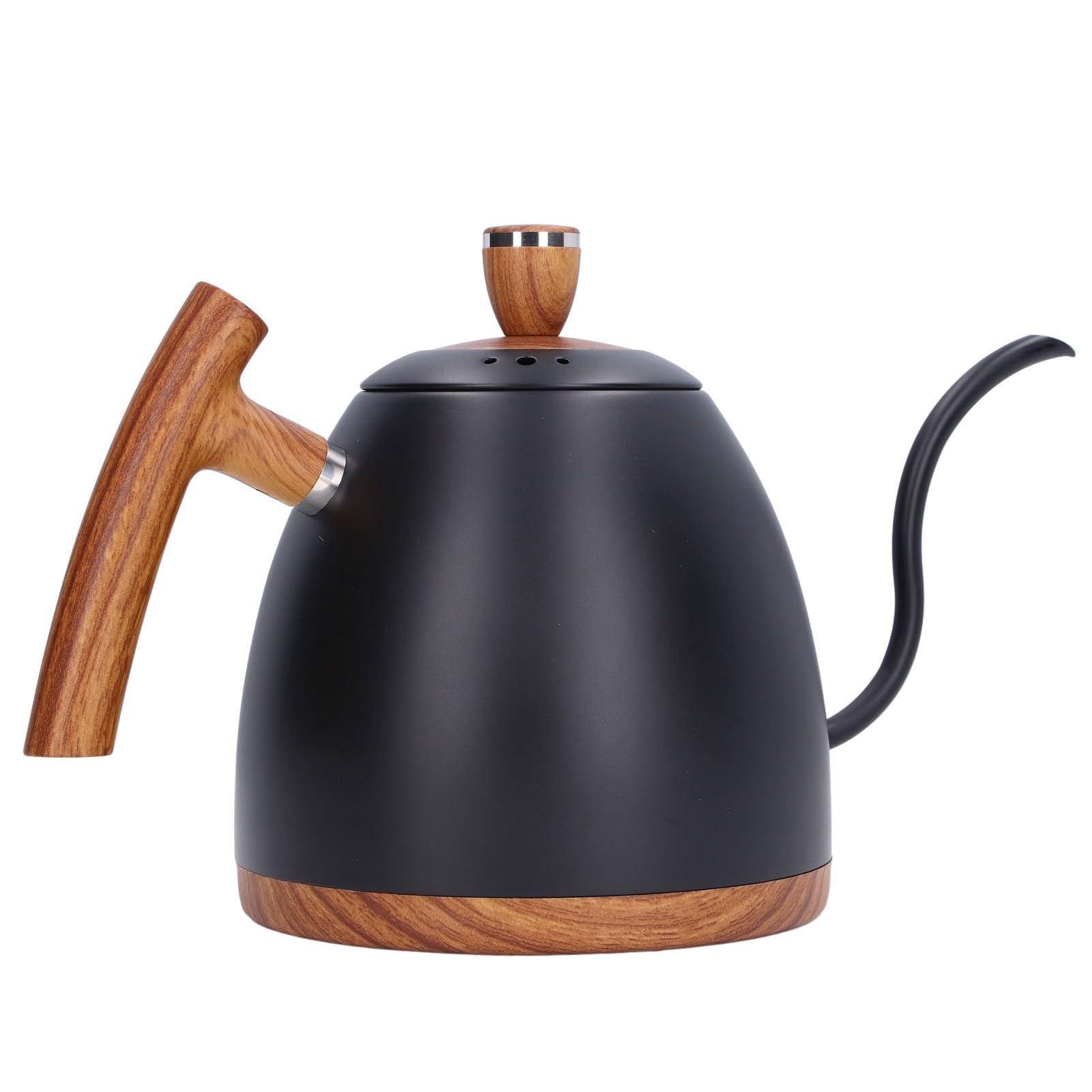 Hervidor Eléctrico para Café, Calentador de Agua Caliente 800 Ml de Acero Inoxidable, for Hogar y Oficina (BLACK)