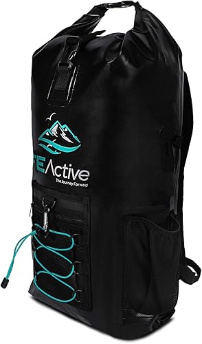 Miniatura 2 de FE Active Mochila impermeable de 20L para senderismo, camping y equipo de pesca, para kayak, canotaje y viajes, fabricada en California, EE. UU