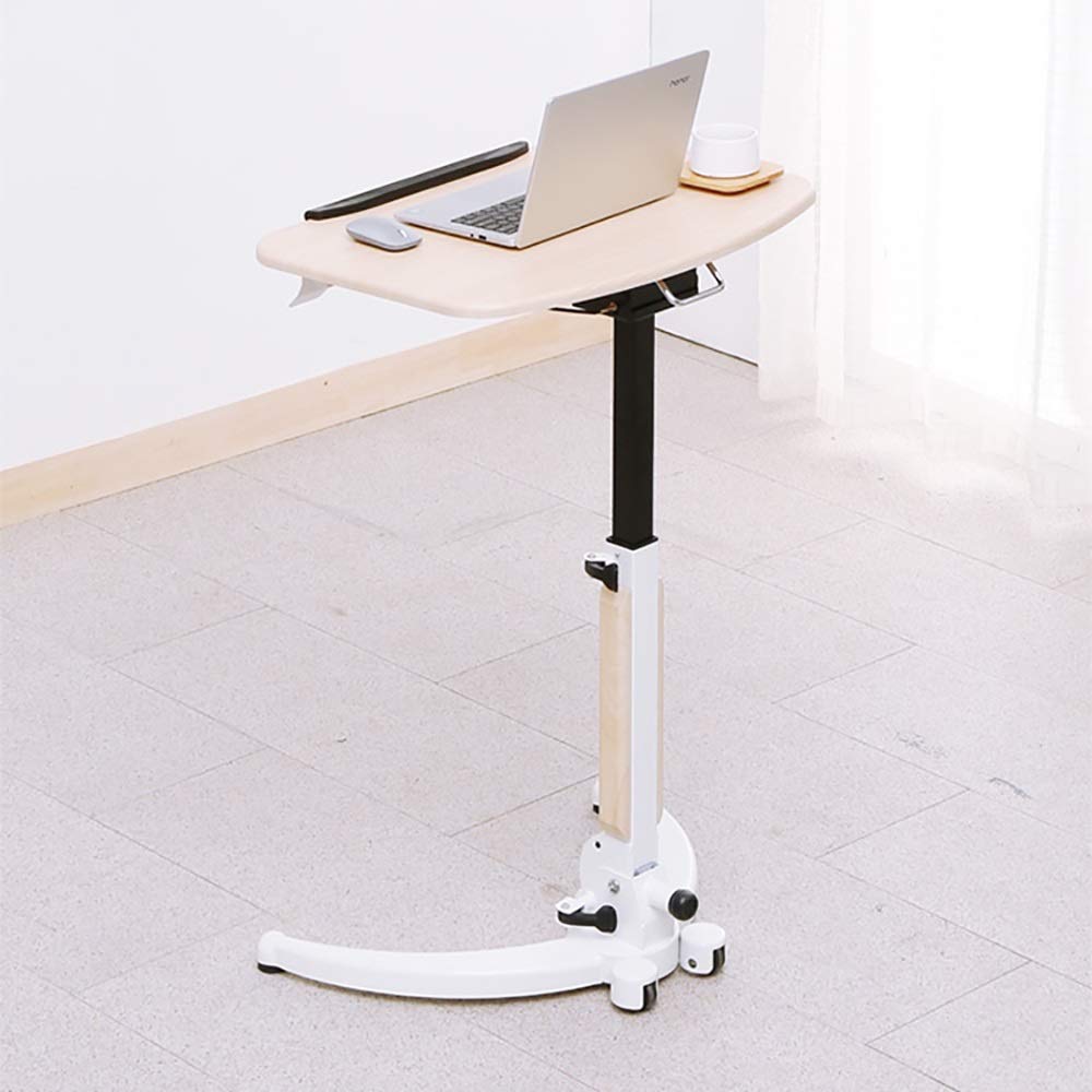 Podium Mobile Pliable à Hauteur réglable avec Cadre en Acier pour Discours Scolaire, Entreprise, Restaurant, Mariage (Couleur : érable Blanc, Taille : 110 x 40 x 70 cm)