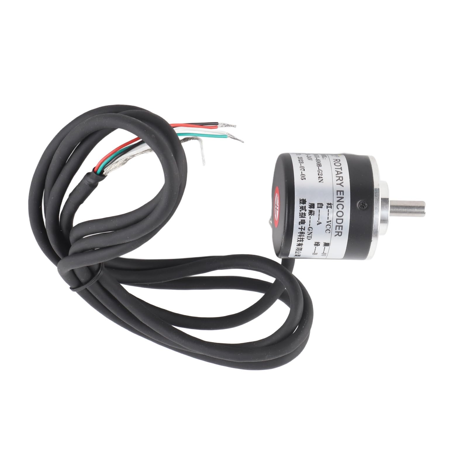 Encodeur 600 P/R 5V-24V, codeur rotatif incrémental photoélectrique à 2 phases 6mm, utilisé pour mesurer la vitesse de rotation, l'angle et l'accélération de l'objet