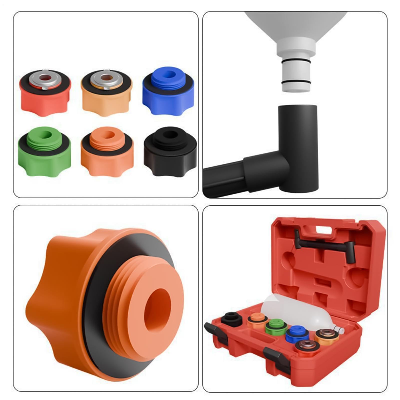 Juego de embudo de para coche, cambio de refrigerante | Juego de embudo de aceite y líquido para transmisión, motor, vehículos, camiones, sedanes, motocicletas, taller, hogar y