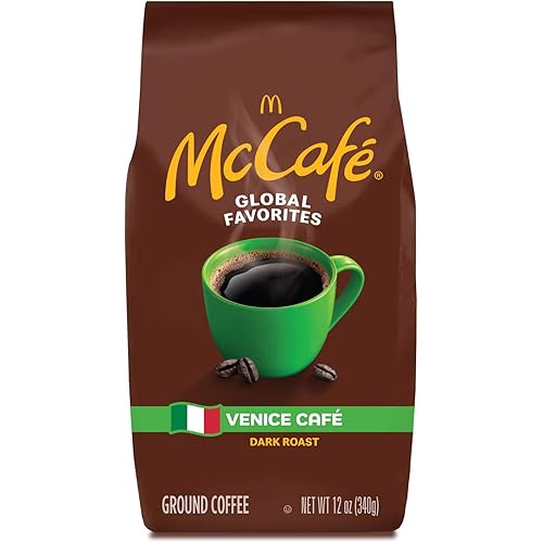 McCafe Venice Café, Ground Coffee, Dark Roast, 12oz Bag