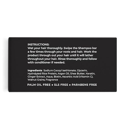 Miniatura 10 de VALITIC Barra de champú de agua de arroz y aceite de argán  Fortalece y promueve la revitalización del cabello  Libre de SLS y parabenos  Vegano
