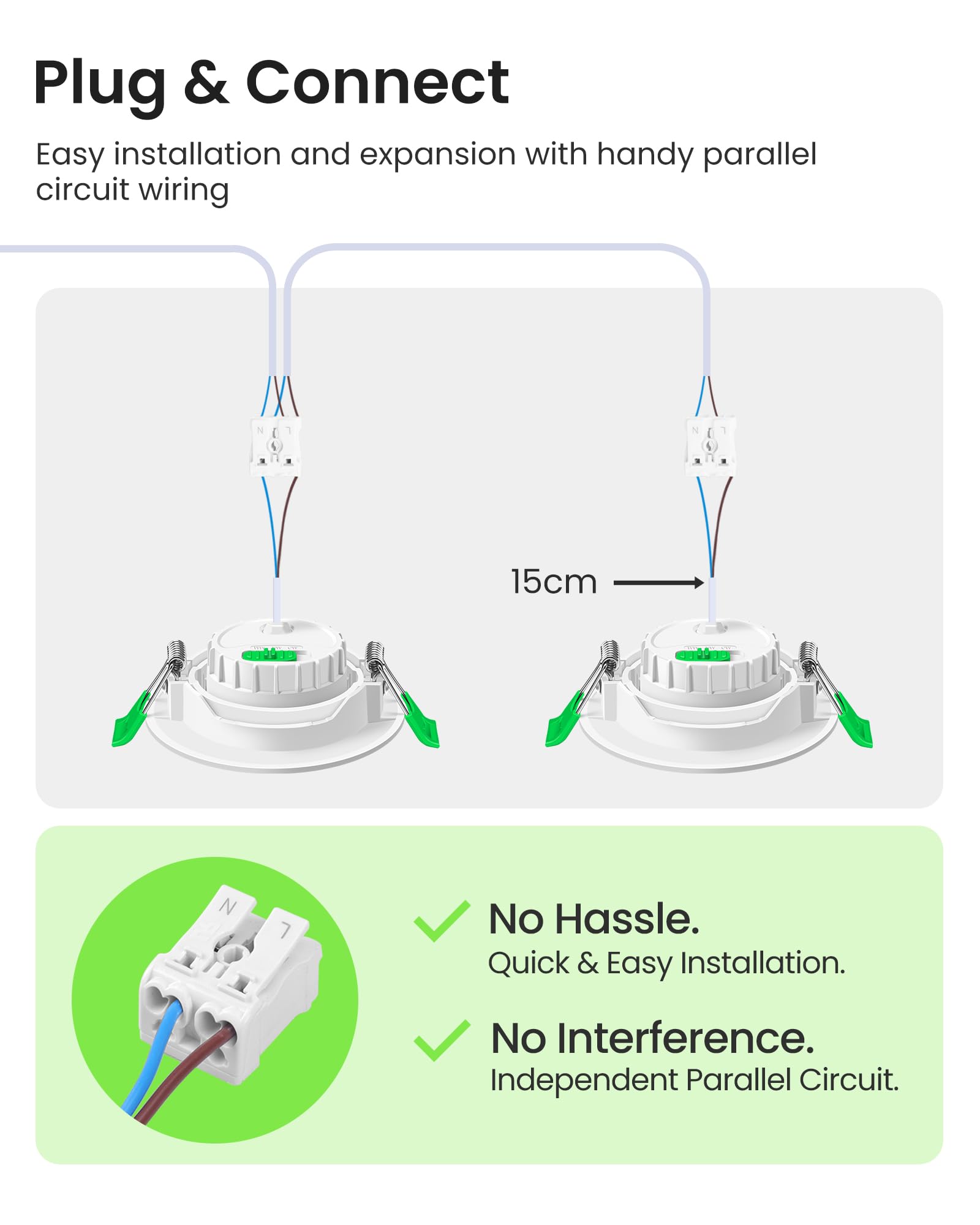 ALUSSO Downlight LED Techo Empotrable Extraplano Redondo 6W 75-78 mm, Focos LED Inclinables Blanco Cálido, 3000K 4000K 6500K Focos LED Regulables Para Cocina Baño Sala de Estar Paquete de 6 Blancos