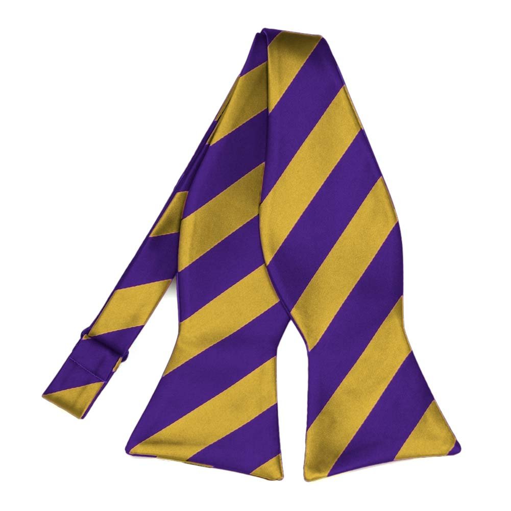 tiemart Striped Self-Tie Bow Tie