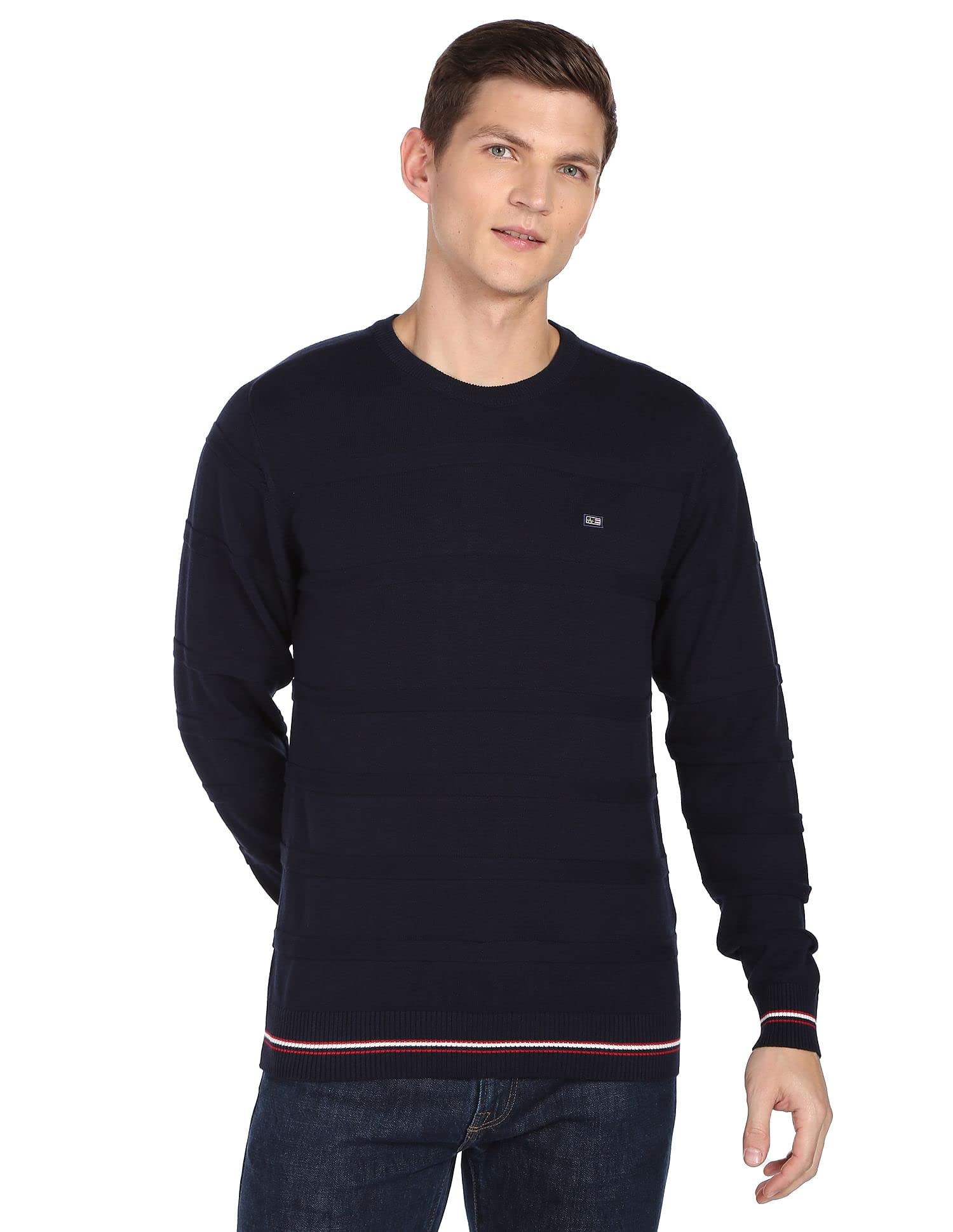 arrow Mens Cotton Round Neck Casual Sweaters-picture-16