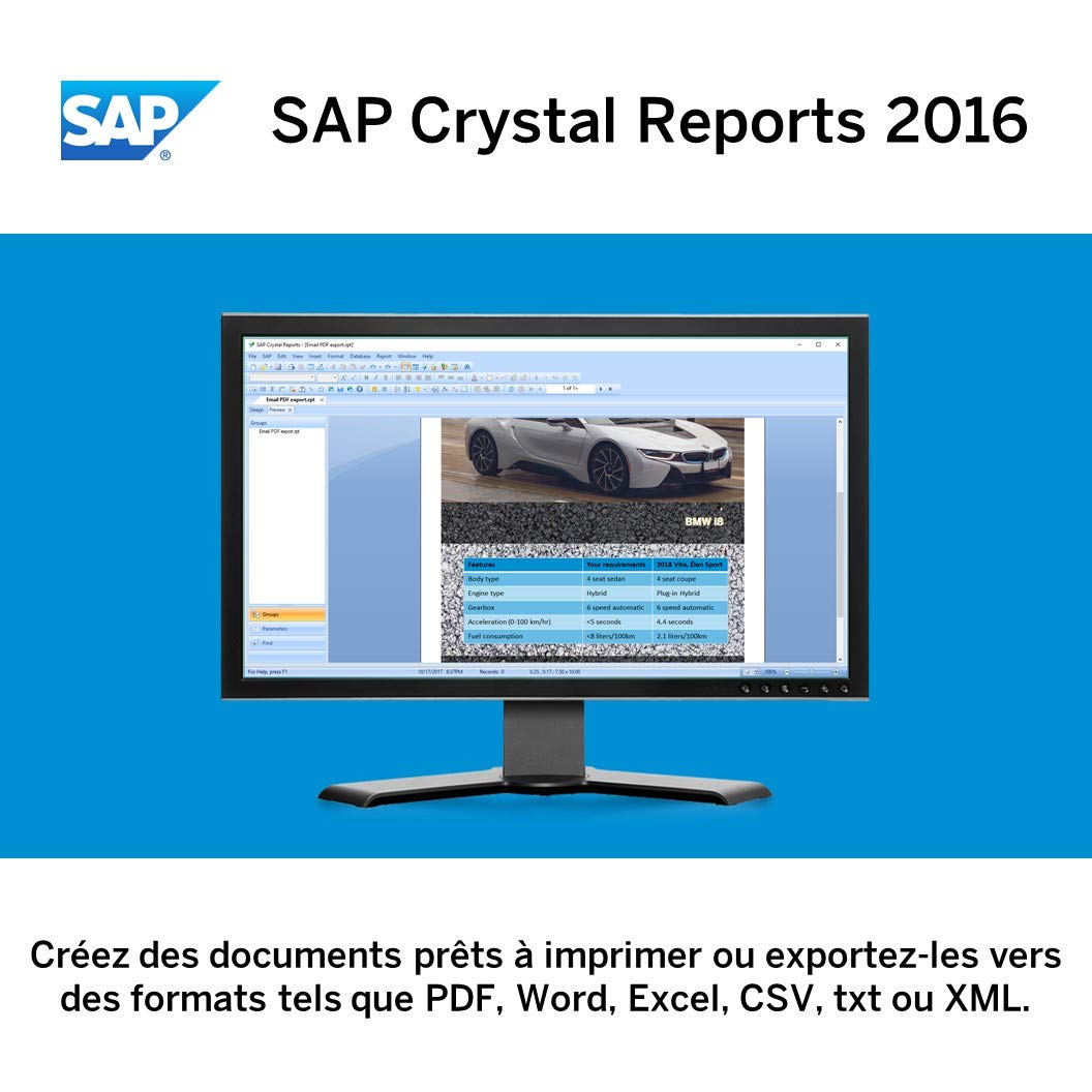 SAP Crystal Reports 2016 Reporting software [32 Bit] [PC Download]
