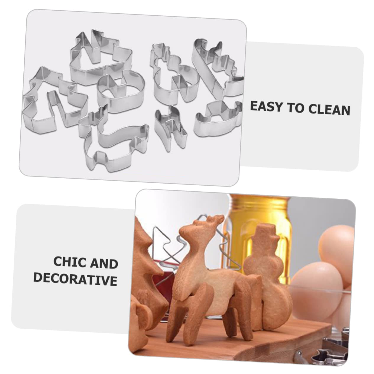 TOPBATHY 40 Stk Ausstechformen Keksform keksausstecher selber machen Mondform weihnachts plätzchenformen keksform ostern Gebäck schöner Keksausstecher Plätzchenform selber machen