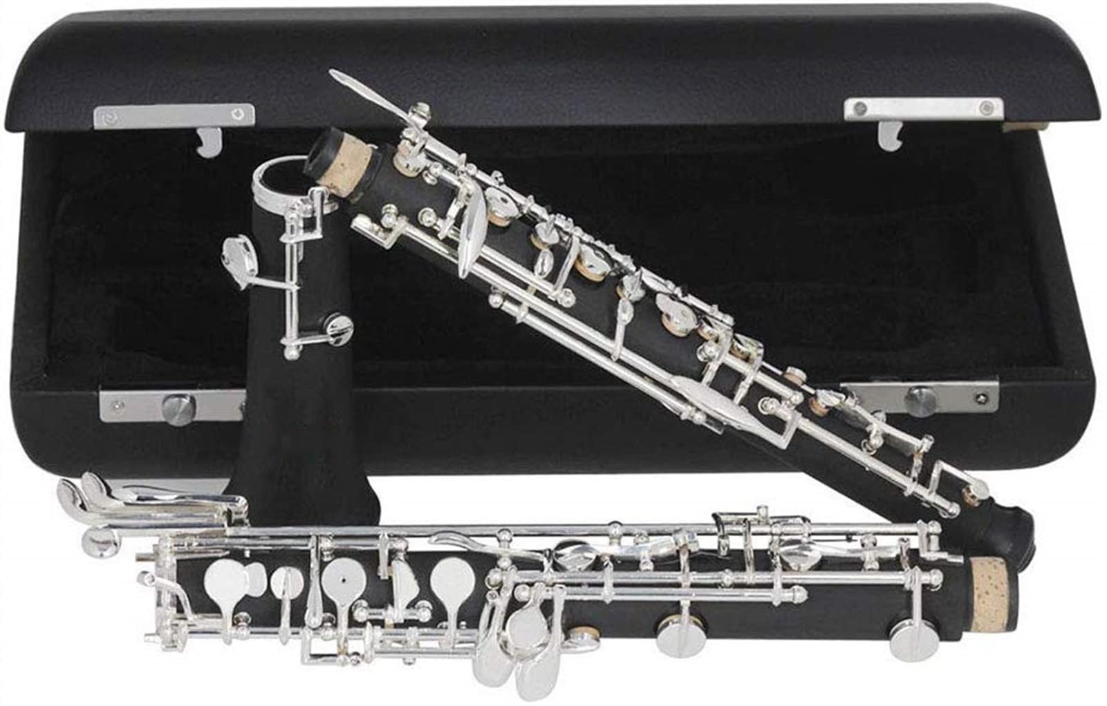 ZUZU Profesional C Key Oboe Estilo semiautomático Cuproníquel Plateado Oboe Completamente automático Piezas de Oboe (Color : Semi-Automatic)