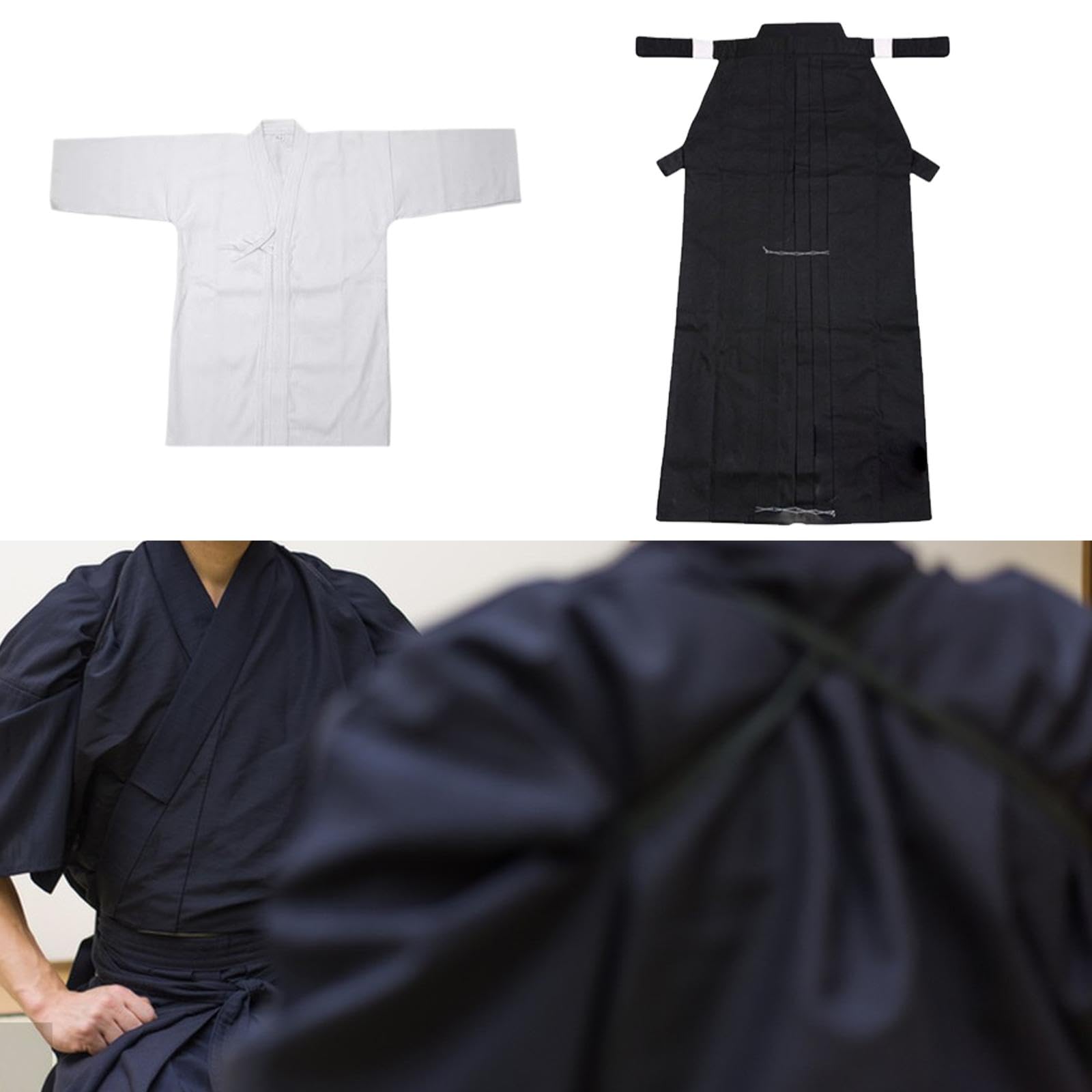 Conjunto de Uniforme de Kendo japonés, Dobok Ninjas Iaido, Traje de Kendo para Adultos, Kimono Hakama