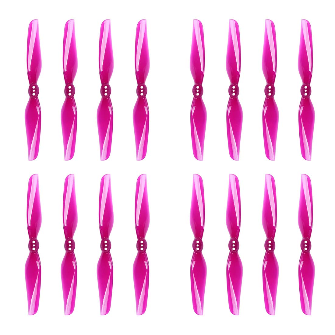 iFlight16pcs 4inch Durable 2-Blades Propeller RC Drone Props CW CCW for FPV Drone Racing Quadcopter Frame Kit (Transparent Purple)
