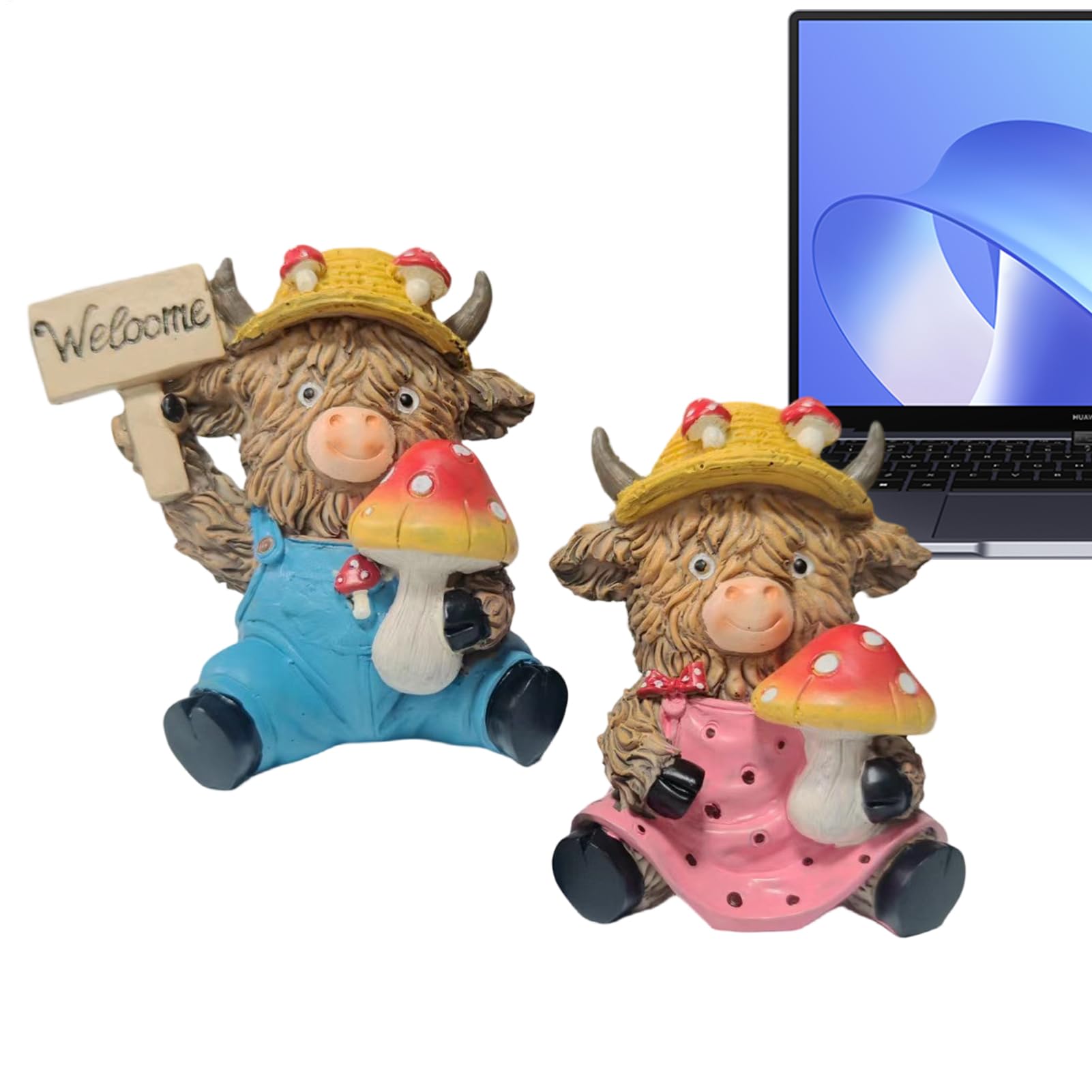 Figurines de vache en résine haute qualité au design soigné