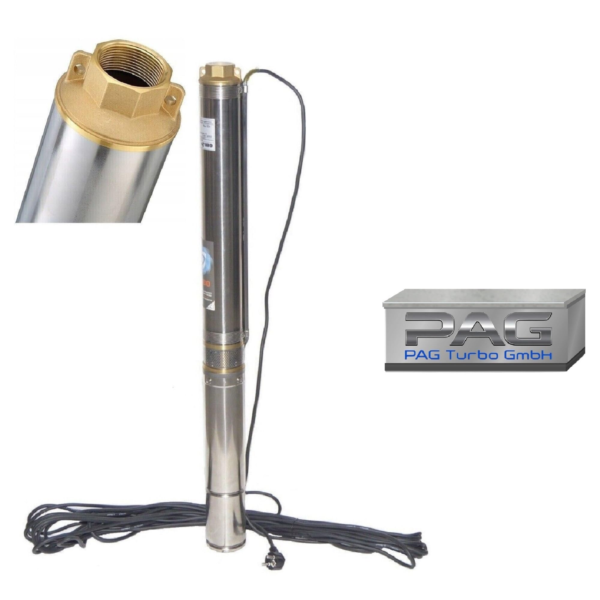 3" Tiefbrunnenpumpe sandverträglich 6000l/h - 750W - 6,2bar - Typ 3"STM16