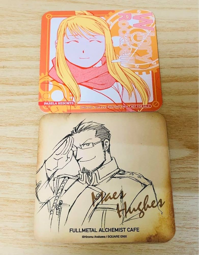 Amazon.co.jp: 鋼の錬金術師 コラボカフェ コースター ヒューズ