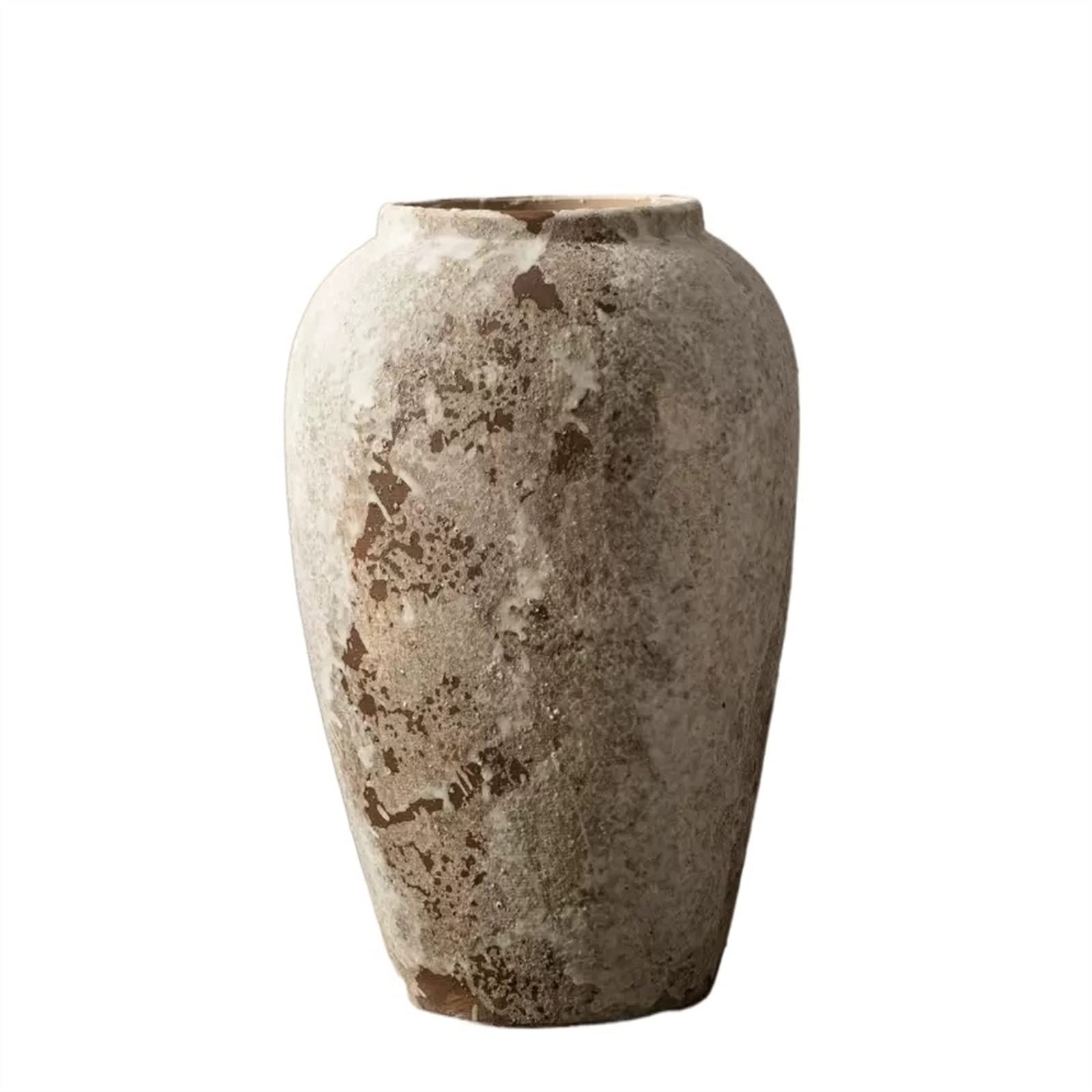 asdchZen Vases Vintage Antique Vase Pottery Pot Decoration Decoration Porch Tv Cabinet Flower Arrangement Hydroponic Ceramic Vase Dry Flower Arrangement Decoration Flowers Vases,One Color-B